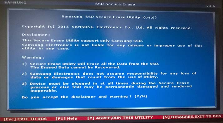 samsung ssd secure erase utility v1.6