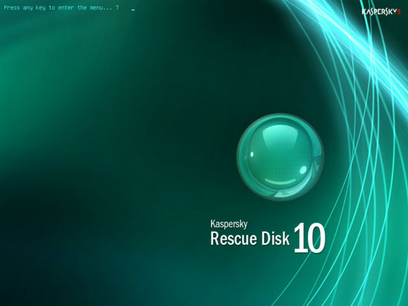 Kaspersky Resuce Disk boot