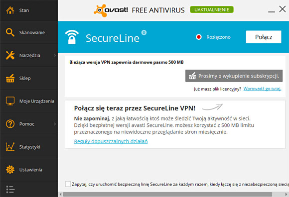 darmowy vpn client secureline od avasta
